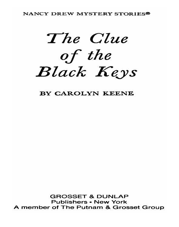 The Clue of the Black Keys