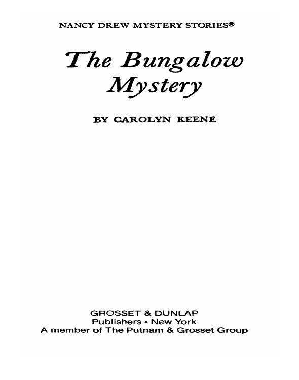 The Bungalow Mystery