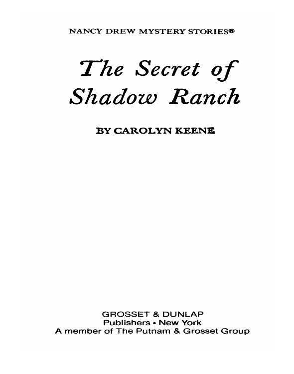 Nancy Drew 05: The Secret of Shadow Ranch