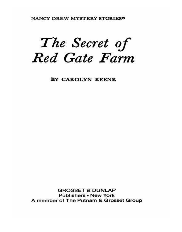Secret of Red Gate Farm