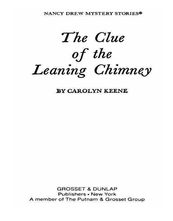The Clue of the Leaning Chimney